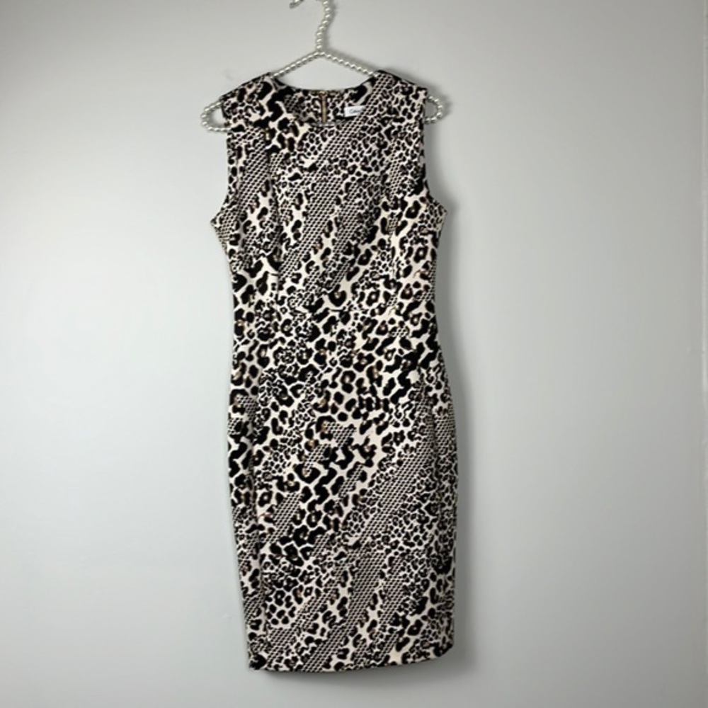 CALVIN KLEIN Animal print dress SIZE 4